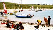 Trimarans beach readily