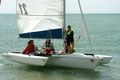 Coming ashore in white
Magnum with lazybag.