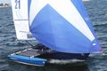 The new in 2004 BLUE Magnum 21 with Blue Star Cut Spinnaker